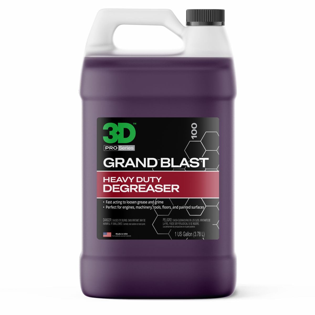 3D Grand Blast Engine Degreaser – Heavy Duty Biodegradable Cleaner for Engines, 