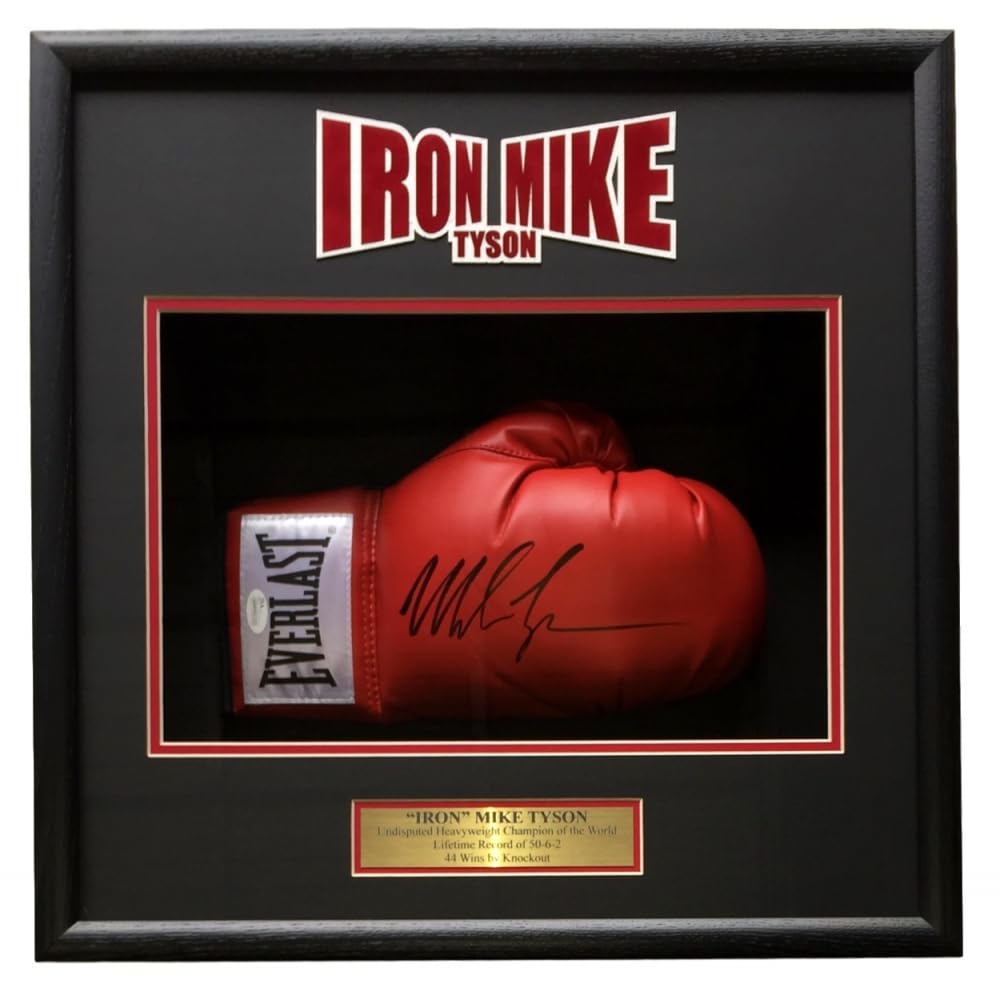 Mike Tyson Autographed Signed Red Right Hand Boxing Glove Shadowbox JSA ITP