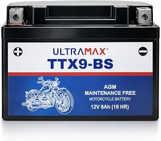 Ultra Max TTX9-BS, 12V 8AH 90 CCA Motorcycle Motorbike Powersports Battery | Motorbike, Powersports