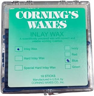 Blue Inlay Wax - Model Casting - Blue Sticky Wax Sticks - Approximately 4oz of Wax - Used Dental Laboratory, Jewelry, Arts and Craft