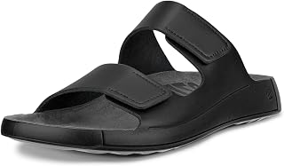 ECCO Mens 2026 Cozmo 2-Strap Soft Leather Comfy Flexible Adjustable Sandals