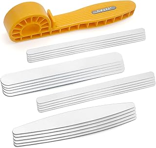 OWDEN 21 Pcs Aluminum Bracelet Blanks set(4 Sizes)Jewelry Stamping Working. | Metal Stamps to Imprint Your Beautiful Memories, Includes a Sturdy Bracelet Bending Tool.