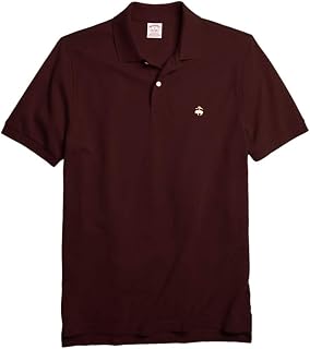 Brooks Brothers Mens Original Fit Mesh Cotton Performance Polo Shirt Bright White