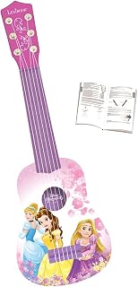 Lexibook, Disney Princess My First Guitar, K200DP | 53cm guitar, 6 nylon strings, Learning guide included, Pink/Purple