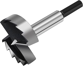 HSAWBIT 48mm Forstner Drill Bit, Forstner Bit Wood Drill Bits for Holes | Hinge Hole Cutter for Woodworking (Ø48mm, length 90mm, HEX Shank)