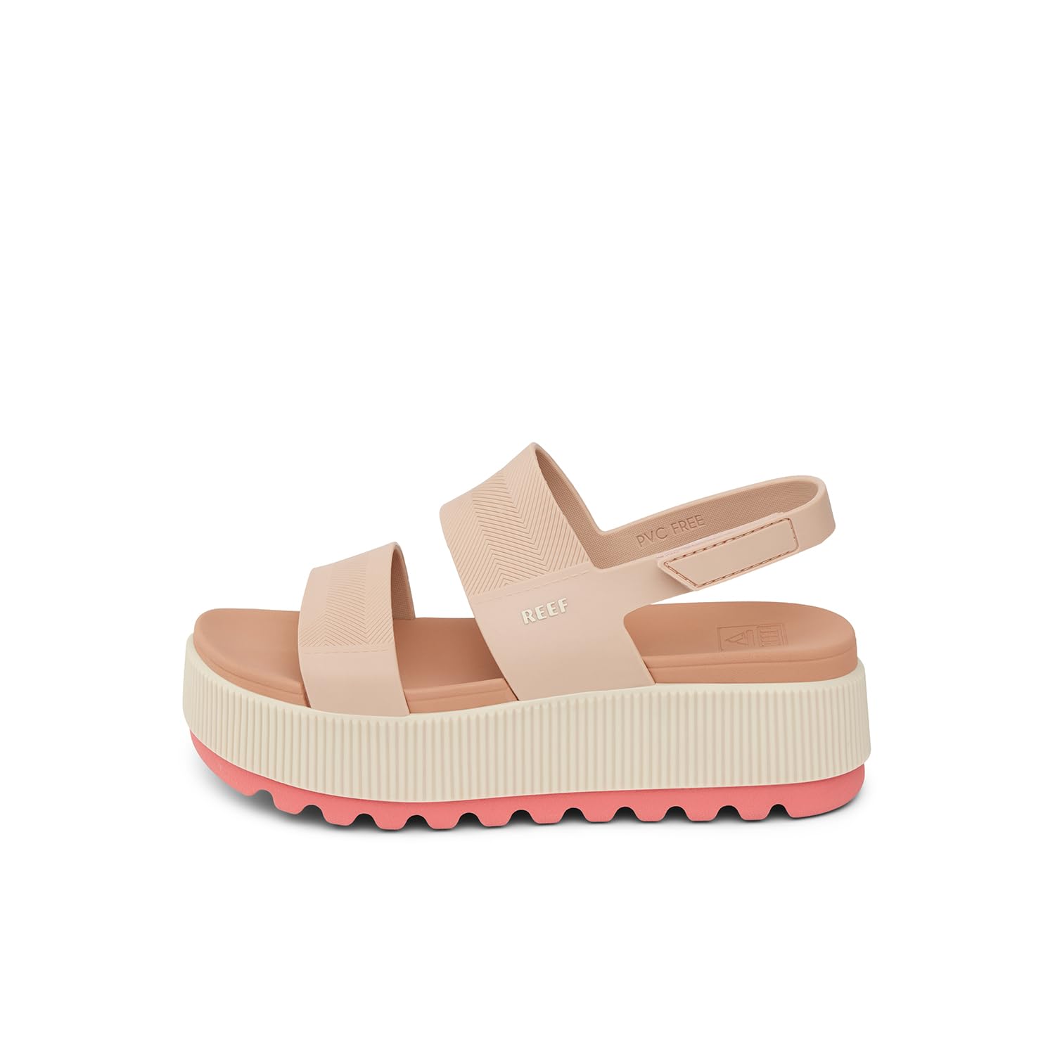 Reef Water Vista Womens Water Vista Platform Sandal Adjustable Strap Sandal Blac