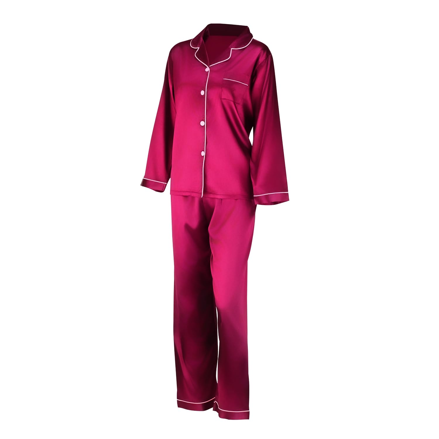 Pijamas para mujer, ropa de dormir de dos piezas con botones y pantalones cortos