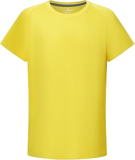 DEVOROPA Youth Boys Rash Guard Swim Shirt Short Sleeve UPF 50+ Sun Shirts Lightweight Quick Dry Kids Surf Swimsuit
