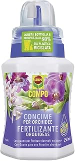 Compo Liquid Fertilizer for Orchids with Guano, 250 ml | Organo-mineral fertilizer with guano for orchids: nourishes the roots and promotes prolonged blooms and intense colours