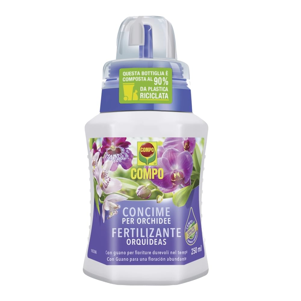 Compo Liquid Fertilizer for Orchids with Guano, 250 ml | Organo-mineral fertiliz