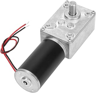 Worm Gear Motor, 12V 10RPM Reversible 8mm Shaft | 31mm Copper Core, Ball Bearing Output, High Torque Compact Body, Curtain, Window Opener, Smart Device Drive