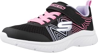 Skechers Kids Girls Microspec Plus-Swirl Sweet Sneaker, Black/Multi, 1.5 Little Kid, EER2634