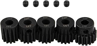ADORLY 32P 5mm Pinion Gear Set 13T 14T 15T 16T 17T with Hex Key for Arrma 4s 3s Bigrock Grantie Senton Typhon Vorteks Kraton Mojave Outcast Fury Quake Upgrades Parts