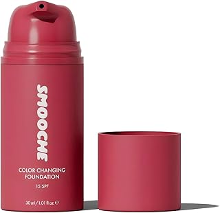 Smooche Color Changing Foundation - Skin Tone Adapting Liquid Foundation for Women, Self Adjusting Natural Finish, Blurs Imperfections &amp; Fine Lines, SPF 15,1.01 Fl Oz