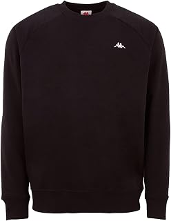 Kappa Vauke Unisex Cotton Sweatshirt, Sports and Leisure Sweatshirt, Blue, Grey, Black, S, M, L, XL and XXL