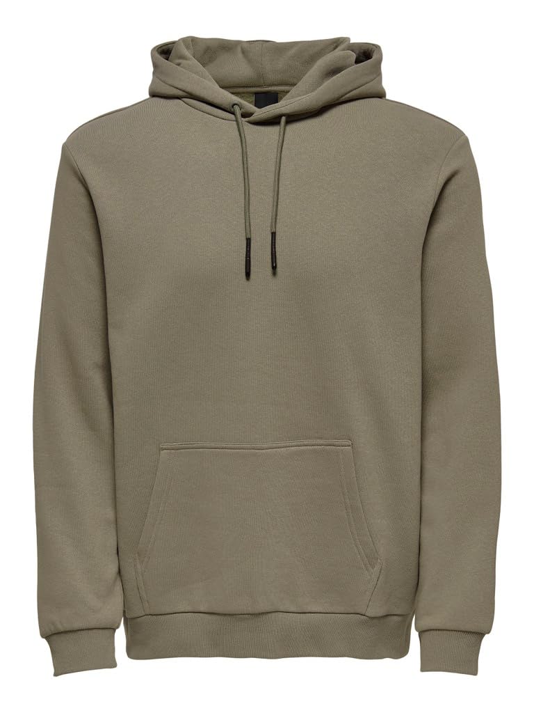 Only and SONS Men's Ceres Life Hooded Sweatshirt with Hood Black Regular/Regular