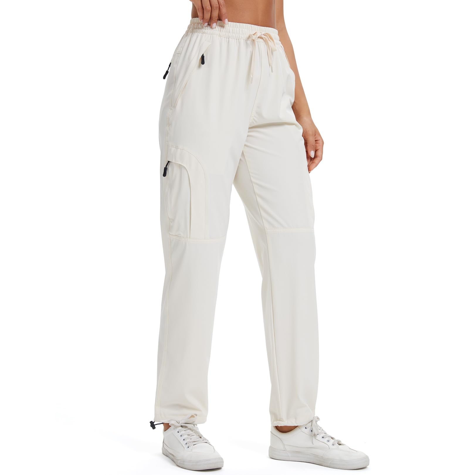 Toomett Women‘s Hiking Cargo Pants UPF 50 Quick Dry with Zipper Pockets