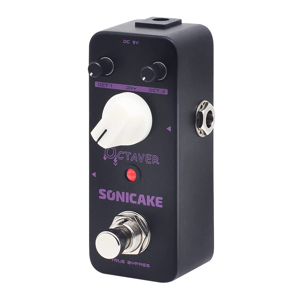 SONICAKE Octave Pedal Analog Classic Octave Guitar Bass Effects Pedal True Bypas