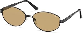 SOJOS Trendy Oval Round Polarized Sunglasses for Women Men, Retro Chic Circle Shades SJ1255