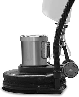 Malish 17 Inch Dust Skirt for Single Disc Floor Machines with Vacuum Port | Floating dust shroud with hook-and-loop attachment for sanding, grinding and buffing on single disc floor machines