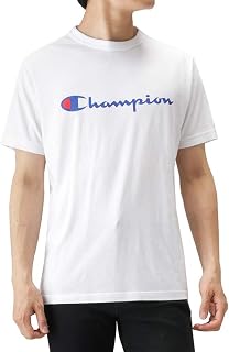 Champion(チャンピオン) T-Shirt Classique à Manches Courtes pour Homme, 100% Coton, avec Logo brodé à Un Point