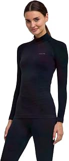 FALKE Women's Maximum Warm High Neck Technical T-Shirt Sports Long Sleeve for Cold to Very Cold Climates Quick Drying Breathable Sustainable Functional Yarn 1 Piece