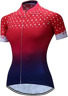 Ladies Cycling Jersey Short Sleeve 3 Pockets Reflective S-3XL