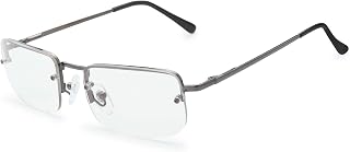 The Fresh Minimalist Small Rectangular Sunglasses Clear Eyewear Spring Hinge - Gift Box Package