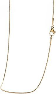 SEIYA INTERNATIONAL Men's Necklace, Chain, Stainless Steel, Snake Chain, 60 cm, Stainless Steel