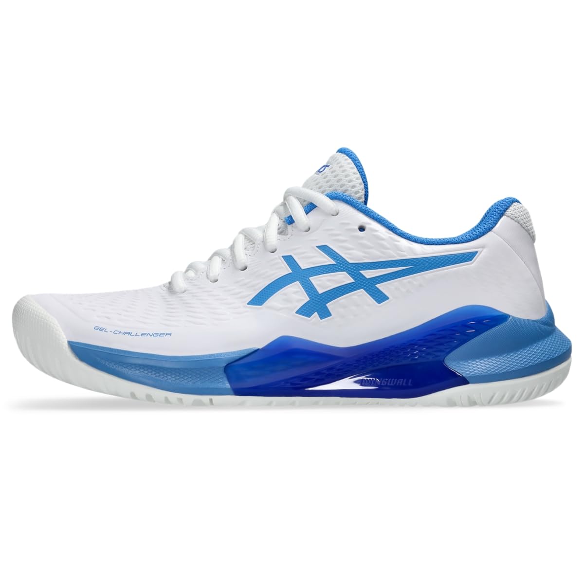 ASICS Women's Gel-Challenger 14 Tennis Shoes, White/Coast Blue, 8 UK