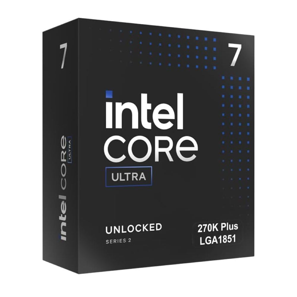 Intel Core Ultra 7 Processor 270K Plus, up to 5.5 GHz, LGA1851 Socket, PCIe 5.0,
