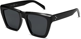 SOJOS SJ2179 Women's Polarised Retro Oversized Square Cat Eye Sunglasses Cat Eye Style Trendy