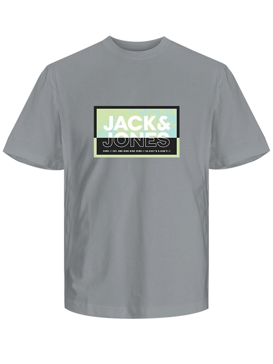 JACK & JONES Men's Jcologan Tee Ss Crew Neck Ss23 Sn T-Shirt