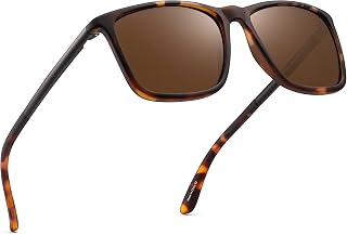 Jim Halo Retro Square Polarized Sunglasses for Men - Classic Style for Driving, Cycling & Outdoor Sports