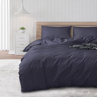 DUJUIKE Waterproof Duvet Cover, Duvet Protector, 100% Waterproof, Anti-Incontinence, Suitable for Pets, Cats and Dogs, Children, Elderly, Double Zipper (Dark Navy, 200 x 200 cm)