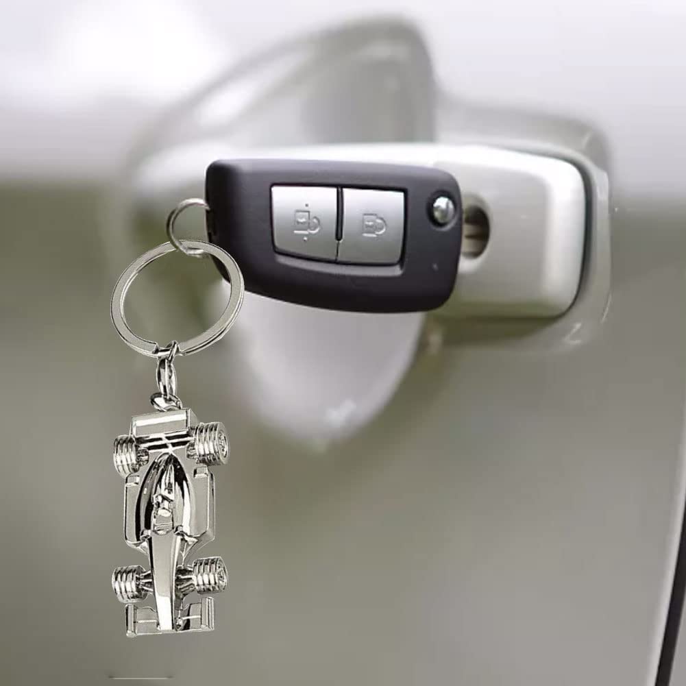 Sport F1 Keyring Key Chain,Silver Racing Car Keyring,Sport Keyring KeyChain | Ke