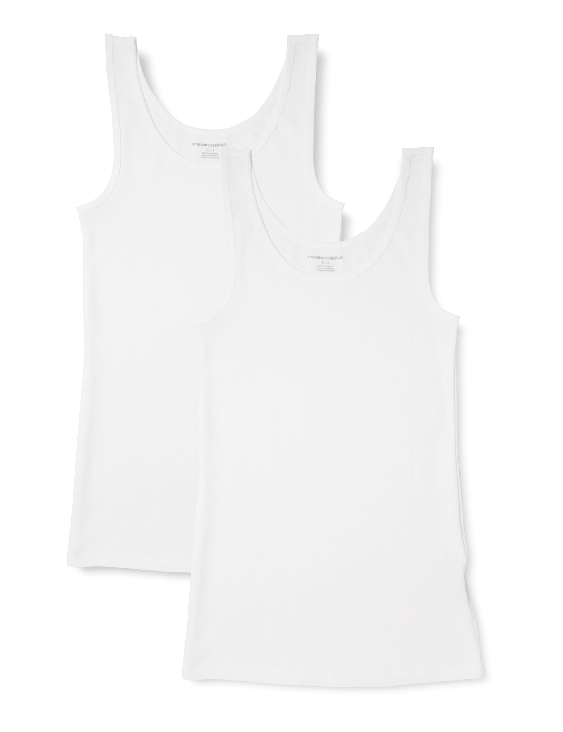 Amazon Essentials Women's Slim Fit Tank Top, Set of 2