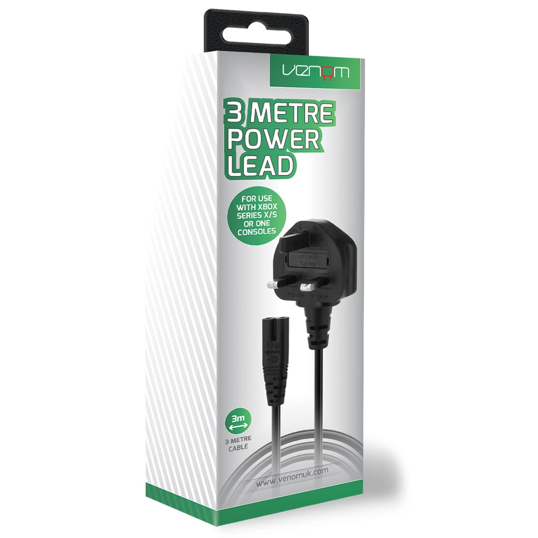 Venom 3 Metre Replacement Power Cable (Xbox Series X & S/Xbox One)