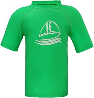 LACOFIA Swimming T-Shirt Short Sleeve for Children Swimwear for Boys Sun Protection Quick Dry