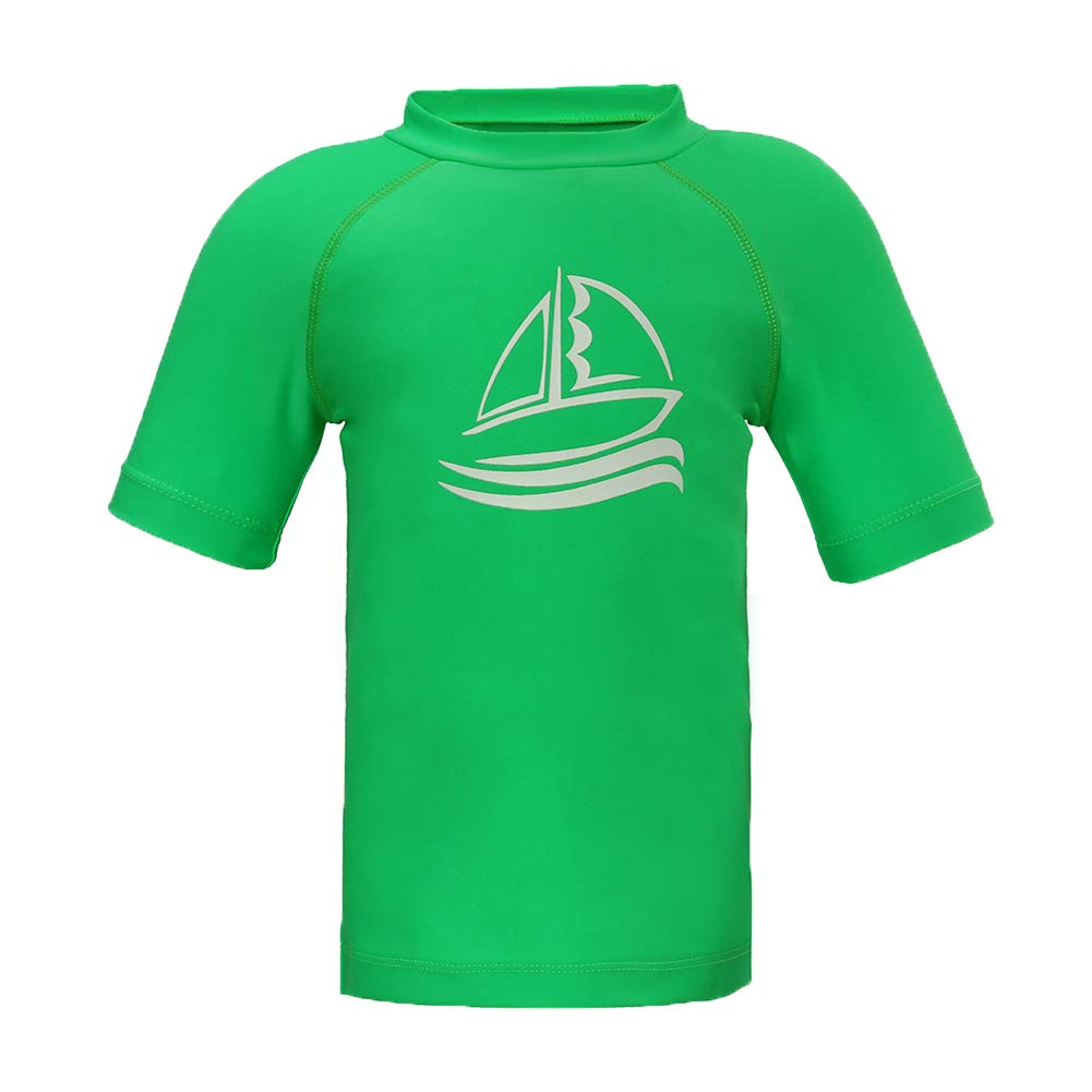 LACOFIA Swimming T-Shirt Short Sleeve for Children Swimwear for Boys Sun Protect