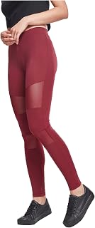 Urban Classics Ladies - TECH MESH Leggings Port red - XS
