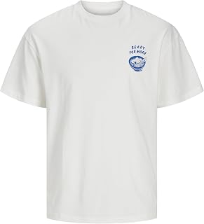 JACK & JONES Printed Tee SS Crew Neck Jjcharge Men's Crew Neck T-Shirt