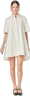 English Factory Women's A-Line Short Sleeve Shirt Dress