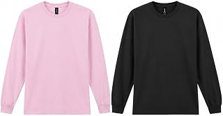Gildan Ultra Cotton Long Sleeve T-Shirt, Style G2400, Men's T-Shirt (Pack of 10)