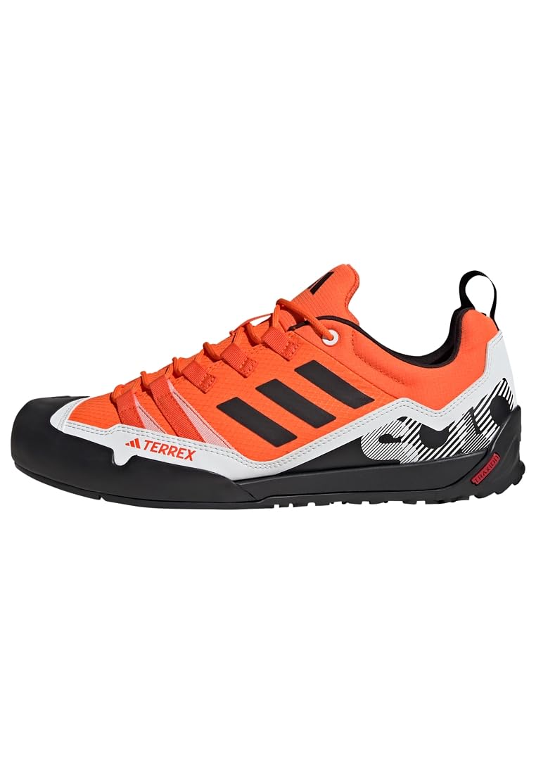 adidas Unisex Terrex Swift Solo 2.0 Hiking Shoes, Orange/Core Black/Crystal Whit