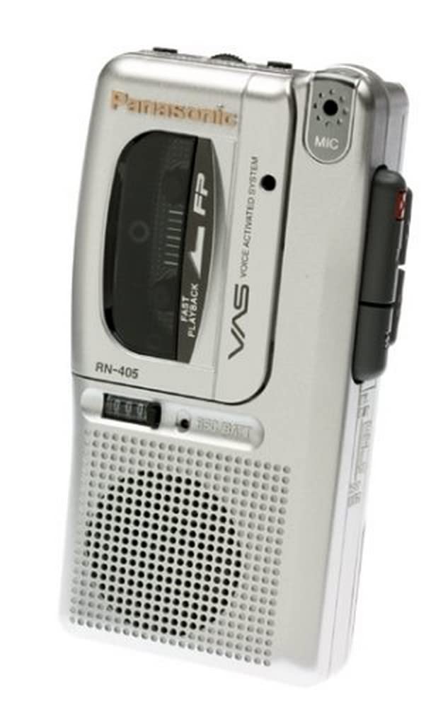 Panasonic RN4053 Micro Cassette Recorder with Voice Activation System and Tape C