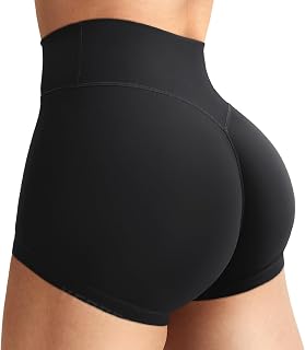 YEOREO LuxFlow Women's Biker Shorts 2.5" No Front Seam Workout Shorts | High Waisted, Hidden Scrunch, Buttery Soft, Stretchy, Booty Biker, Gym, Yoga, volleyball, Elysina Shorts