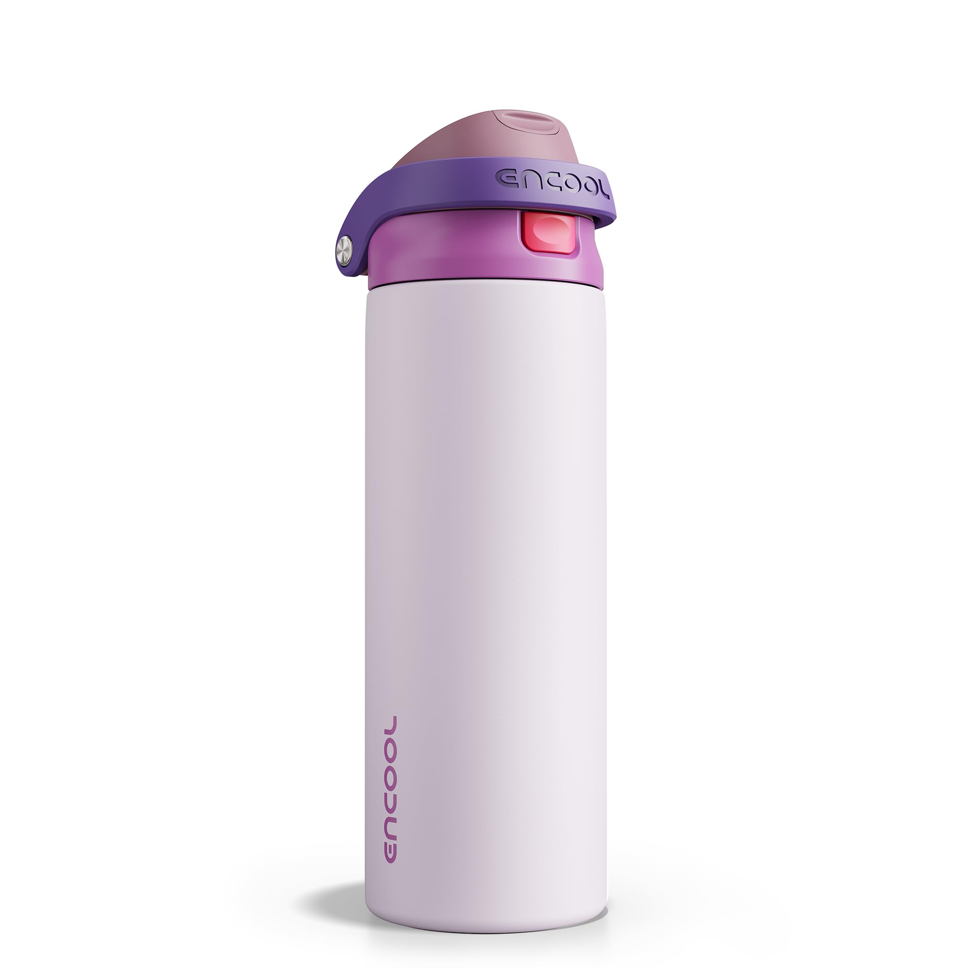 ENCOOL Leakproof Insulated Water Bottle with Straw Dual-Sip Water Bottle Bag-Saf