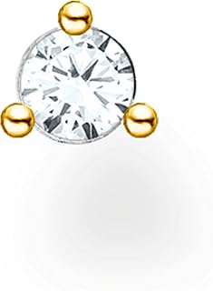 Thomas Sabo Single Stud Earrings White Stone 925 Sterling Silver H2197