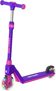 Gotrax K03 Kids Kick Scooter, LED Light, 2 Wheels for Boys & Girls 3+, Gift | Adjustable Handlebar, Easy Assembly, Lightweight, ABEC-7 Bearings, Wide Anti-Slip Deck, Rear Brake, Max Load 50kg